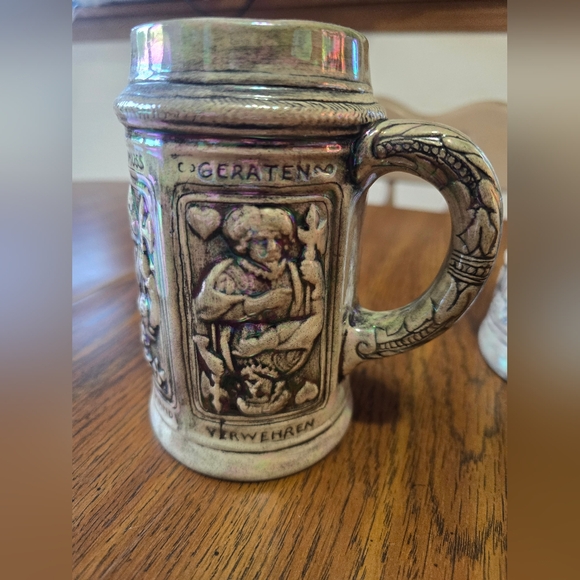 Two Unique Vintage German Beer Steins 1974 - Picture 10 of 16